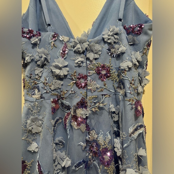 HELSI "Nora" sequin embroidered midi dress with 3D floral appliqué - Picture 5 of 8